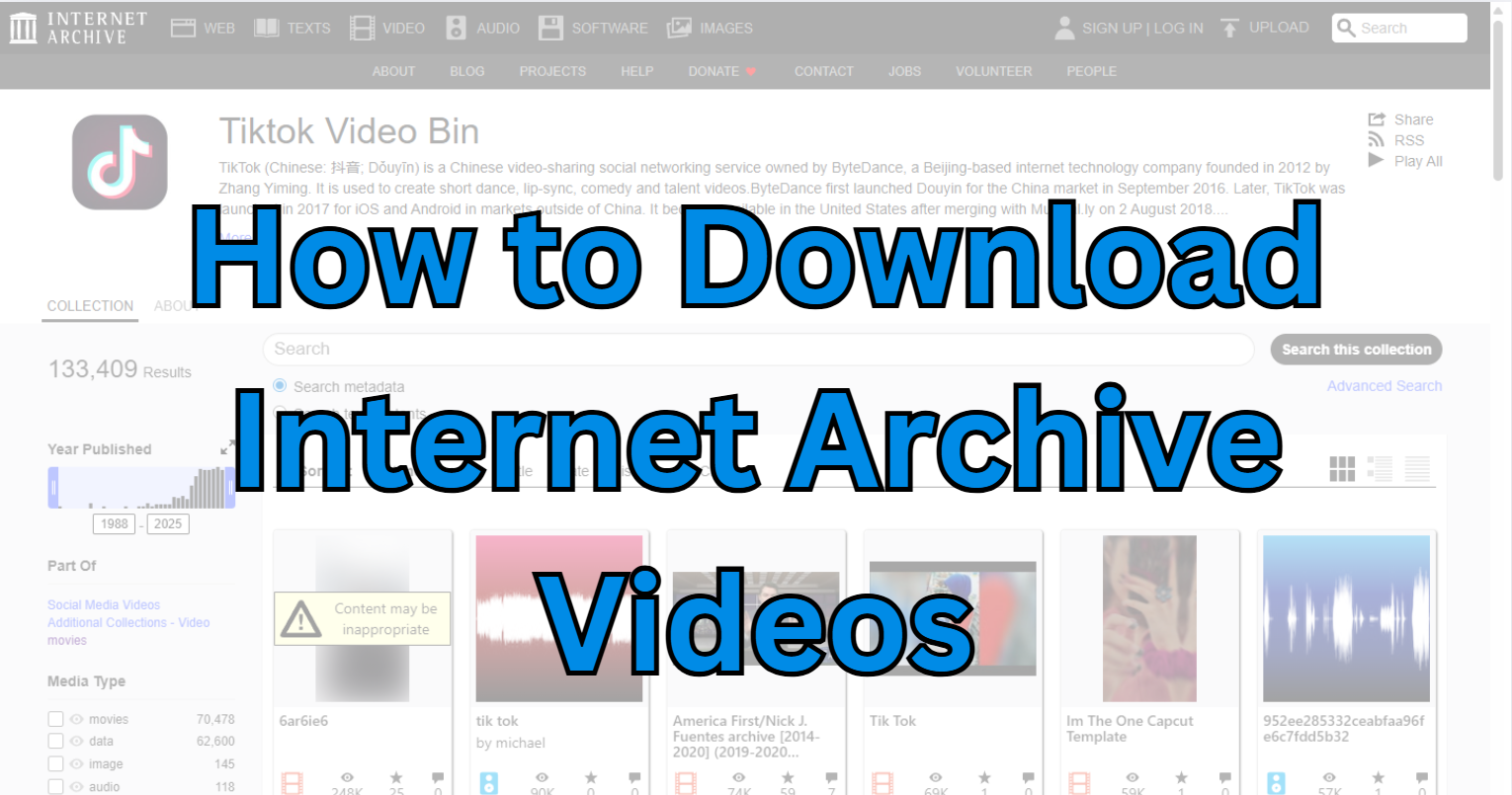 How to Download Archive.org Videos