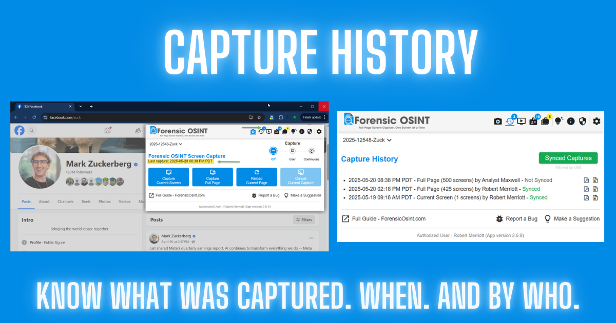 Capture History