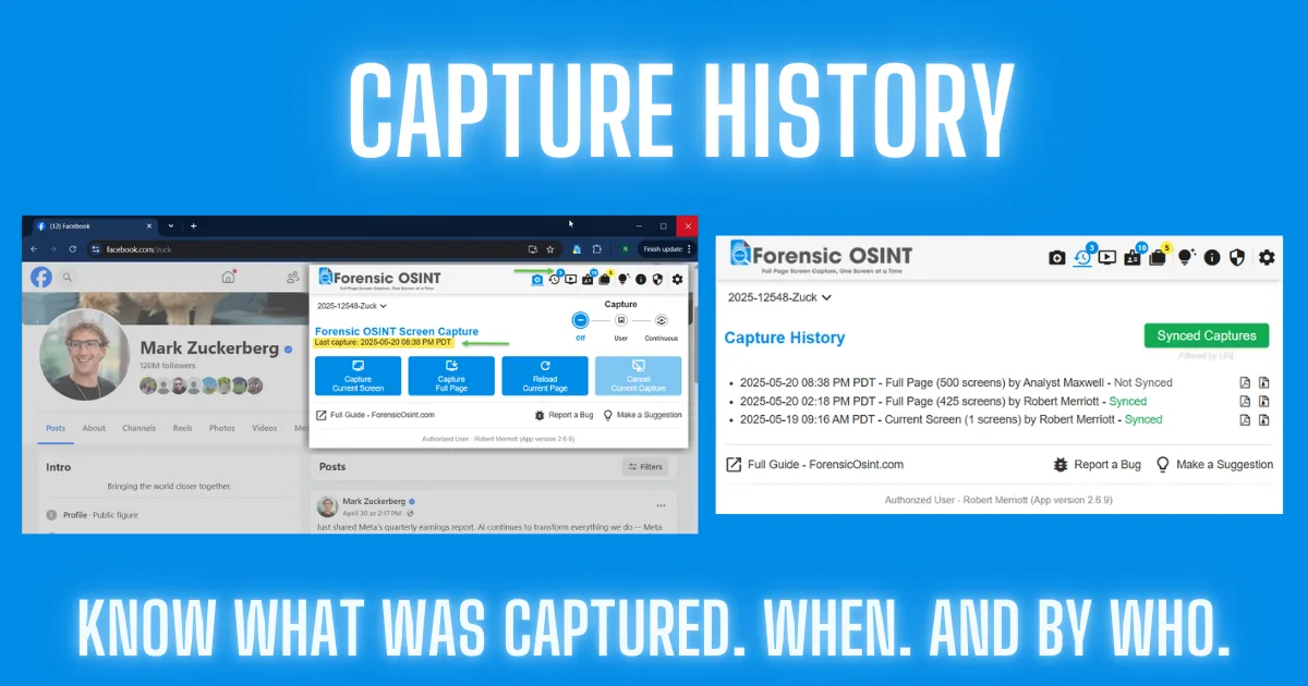 Capture History