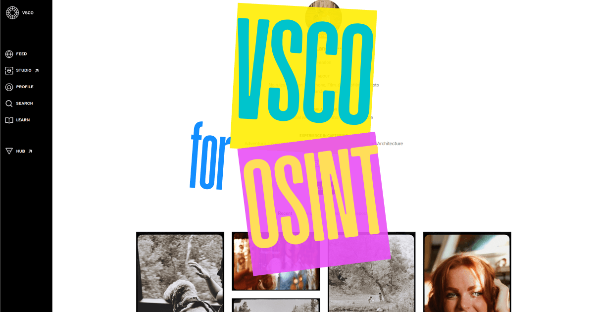 VSCO for OSINT Investigations