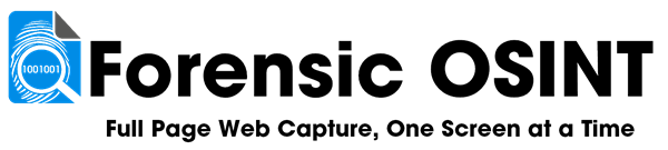 Forensic OSINT