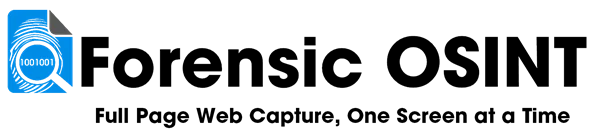 Forensic OSINT