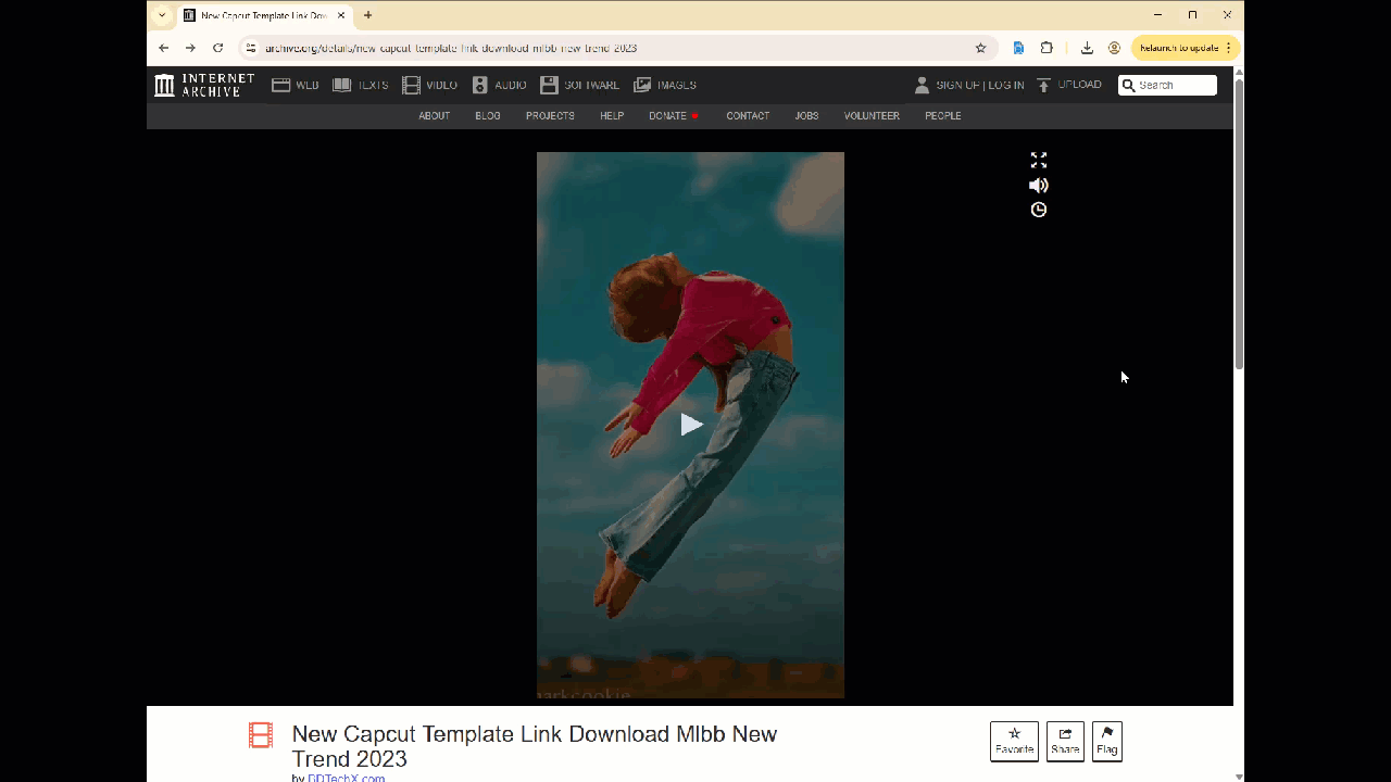 Using Forensic OSINT Video Downloader on Archive.org