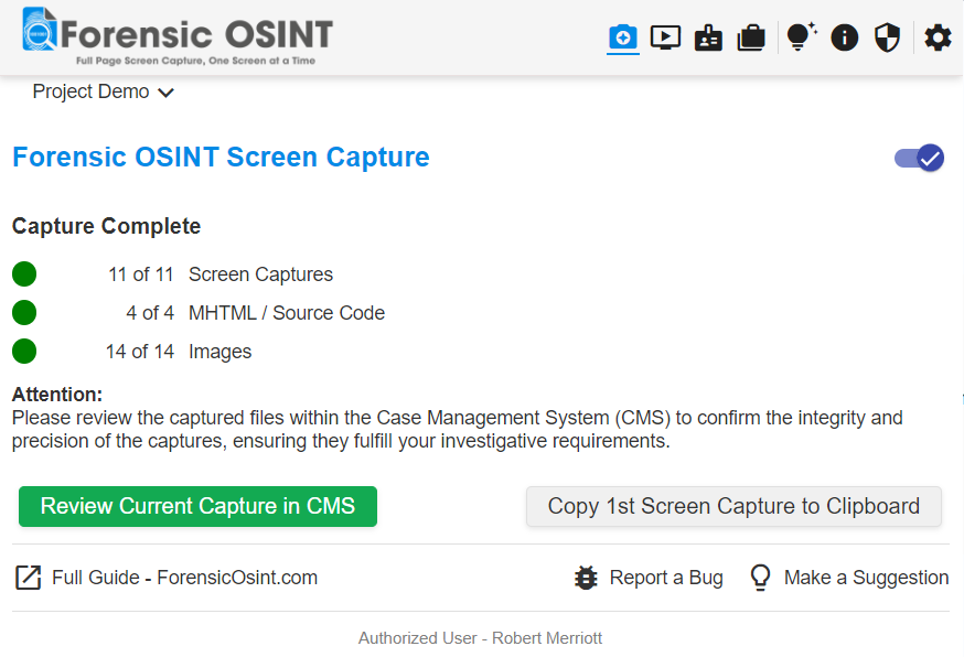 Capture Full Page Complete