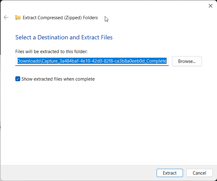 Extract to Folder