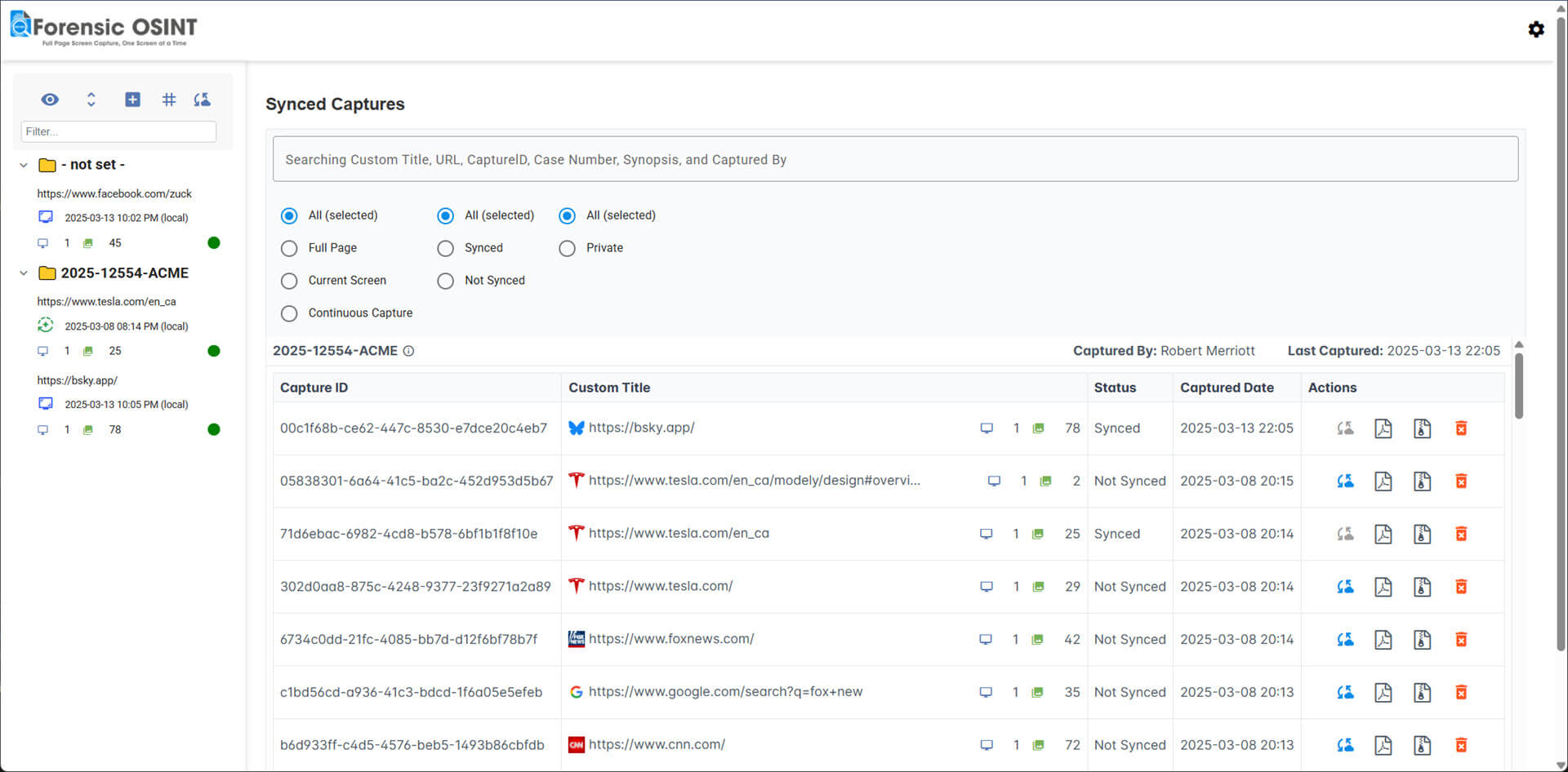 Redesigned Backend Sync Page
